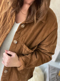 Veste Amber - velours camel