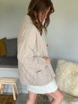 Veste Dina velours - beige