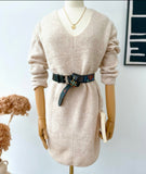 Robe pull Ania - beige