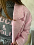 Pull Rock & Roll - gris anthracite/ rose pastel