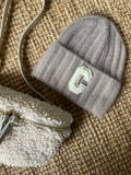 Bonnet “C” en Angora - beige