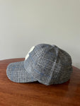 Casquette “C” - carreaux gris bleu