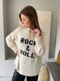 Pull Rock & Roll - beige/noir