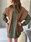 Gilet Sans Manches Jamie velours - camel