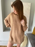 Pull Zoé Long - camel