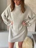 Robe pull Tina - greige