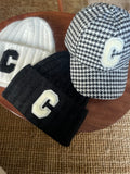 Casquette “C” - pied-de-poule