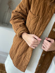 Veste Amber - velours camel