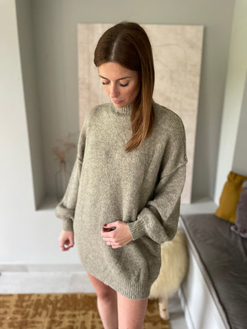 Pull Zoé Long - taupe