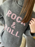 Pull Rock & Roll - gris anthracite/ rose pastel