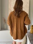 Veste Amber - velours camel