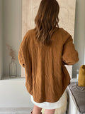 Veste Amber - velours camel