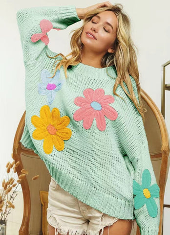 Pull flowers - menthe