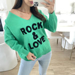 Pull Rock & Love - vert/noir