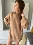 Pull Zoé Long - camel