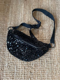 Sac banane sequin - noir