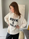 Pull Rock & Roll - beige/noir