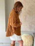 Veste Amber - velours camel