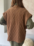 Gilet Sans Manches Jamie velours - camel