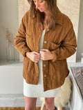 Veste Amber - velours camel