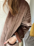 Veste Irène velours - taupe