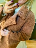 Manteau Teddy - marron