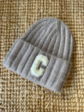 Bonnet “C” en Angora - beige