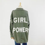 Veste Girl Power - kaki